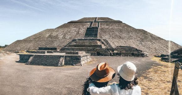 Historical Exploration - Pyramid of the Sun in Mexico