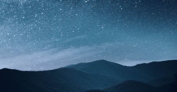 Impactful Exploration. - Starry Sky Over Mountains