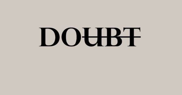 Affirmation Power - Motivational simple inscription against doubts