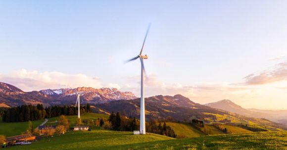 Renewable Revolution. - White Windmill