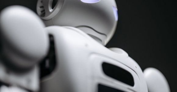 Ai Science - Grayscale Photo of a Futuristic Robot
