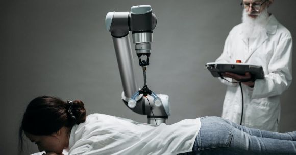Transformative Ai Healthcare. - Woman in White Shirt Lying on Bed